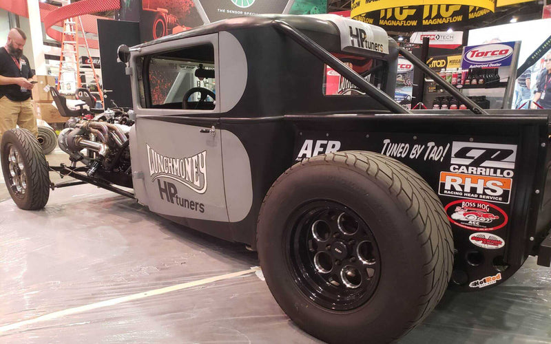Turbo rat rod race car on Boss Hog converters