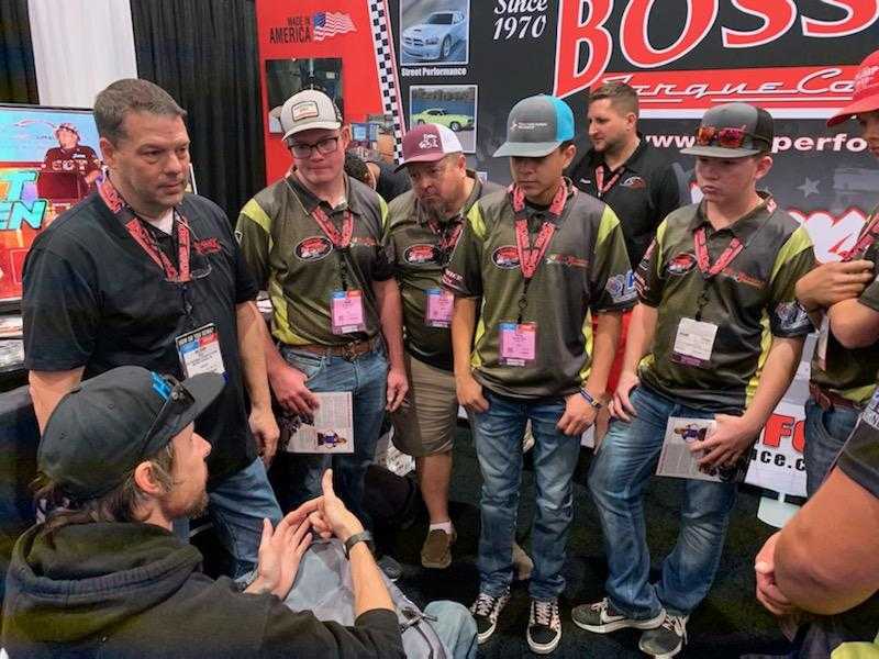 Boss Hog crew at a racing event