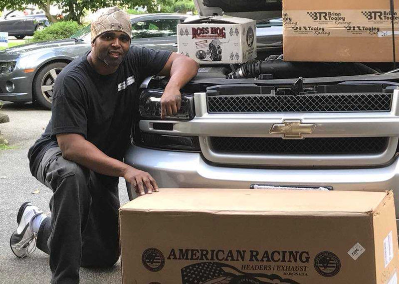 Customer receiving a Boss Hog torque converter