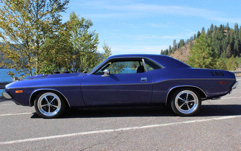 Purple Plymouth Cuda performance build